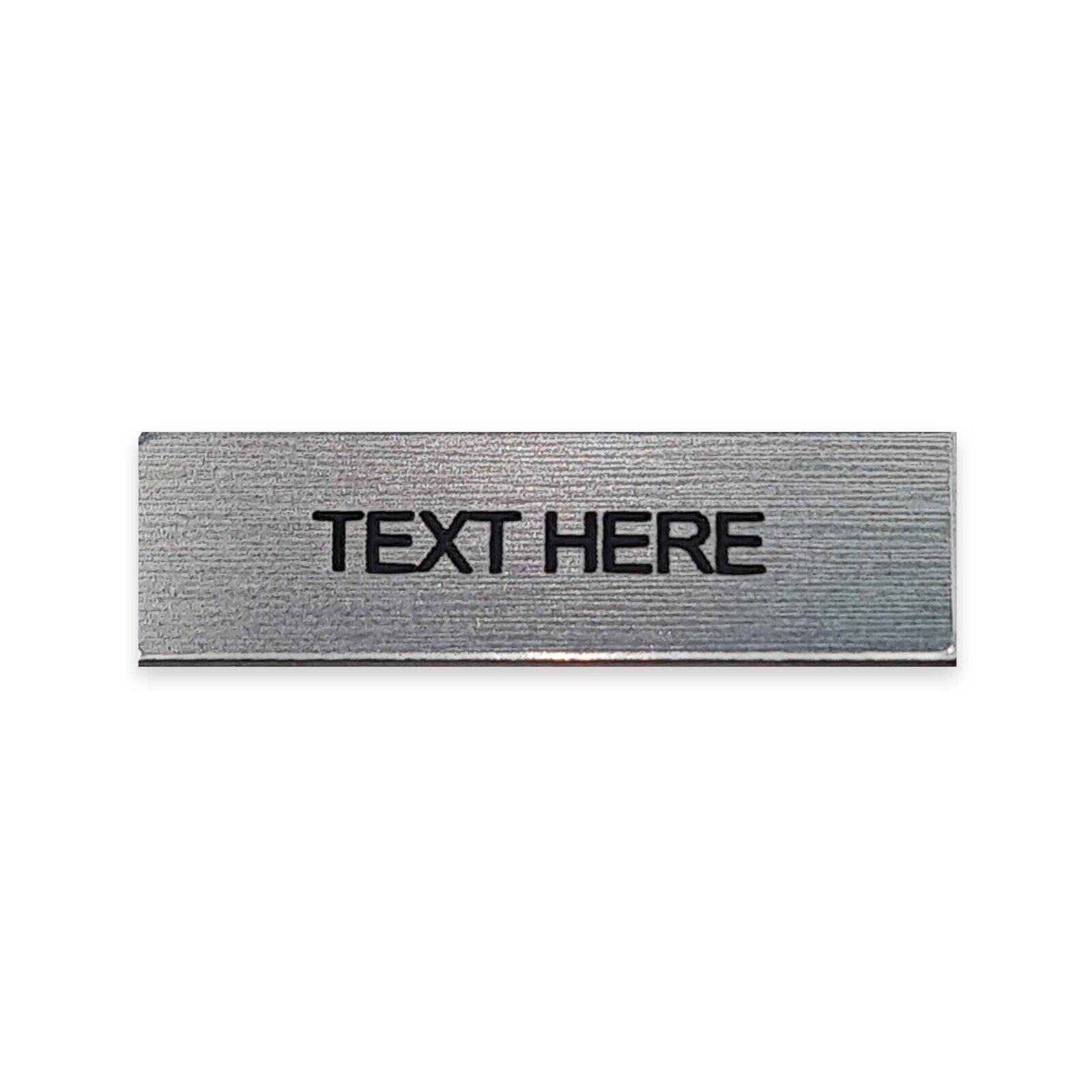 Silver name clearance plate