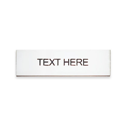 Rectangular Gold - Toggle Switch Tag Labels (3M Backed)