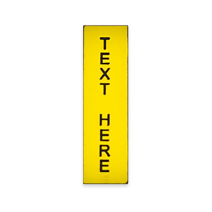 Vertical White - Toggle Switch Tag Labels (3M Backed)