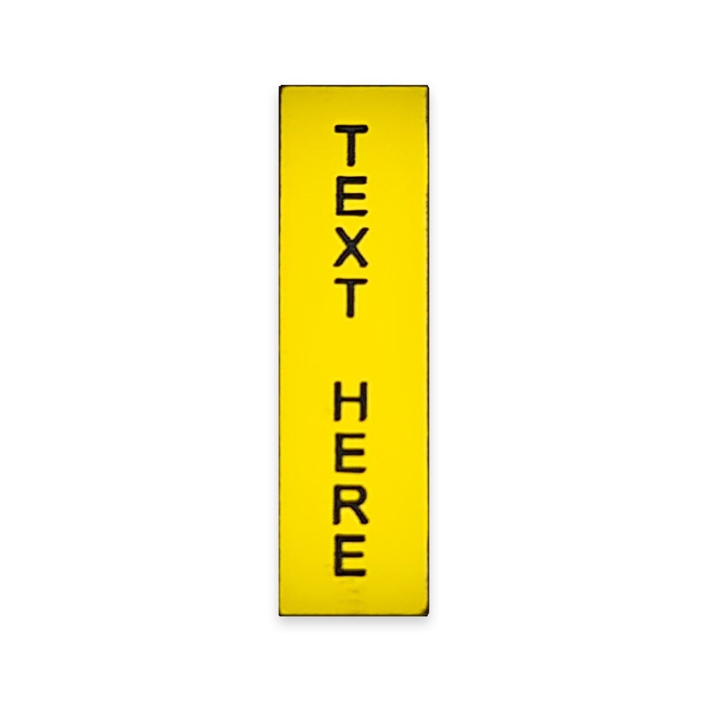 Vertical Gold - Toggle Switch Tag Labels (3M Backed)