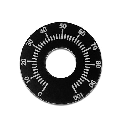 Circle Black - Dial Switch Tag 1-100 - Classic Gent