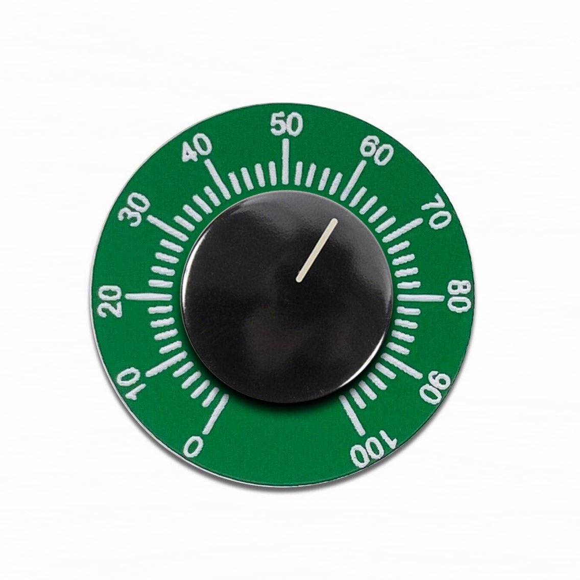 Circle Green - Dial Switch Tag 1-100 - Classic Gent